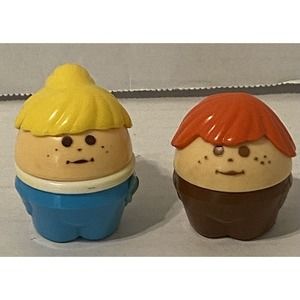 Vintage FISHER PRICE LITTLE TIKES Chunky Figures Toys LOT OF 2 TODDLER People